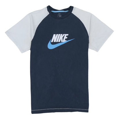 Boys UK Size 13-14 Years Nike Blue Basic T-Shirt