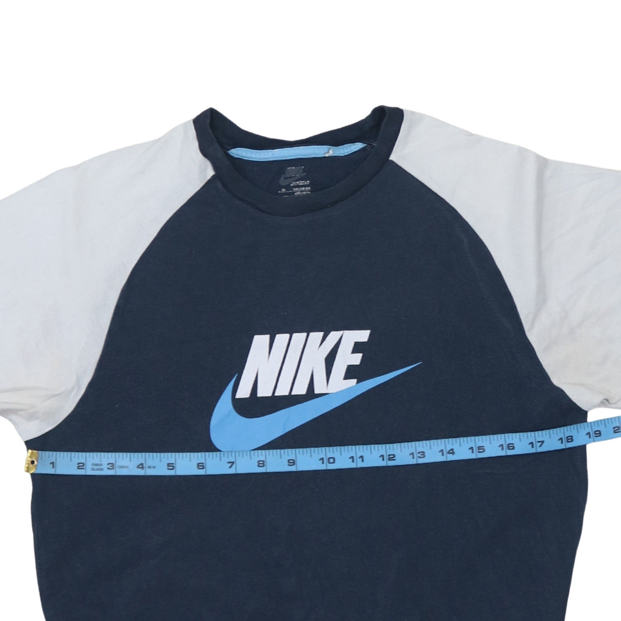 Boys UK Size 13-14 Years Nike Blue Basic T-Shirt