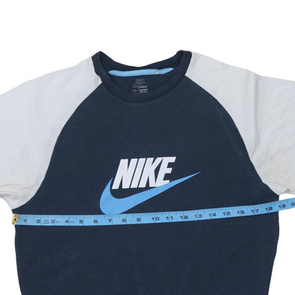 Boys UK Size 13-14 Years Nike Blue Basic T-Shirt