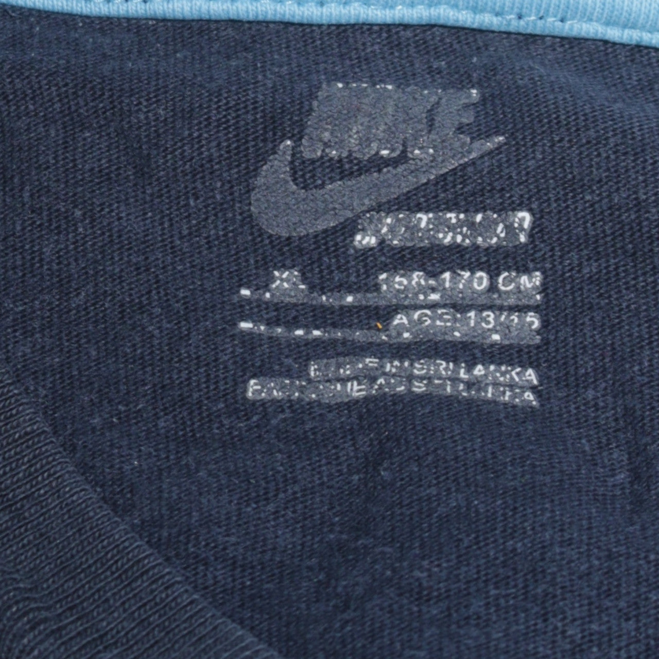 Boys UK Size 13-14 Years Nike Blue Basic T-Shirt
