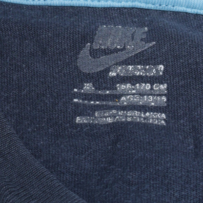 Boys UK Size 13-14 Years Nike Blue Basic T-Shirt