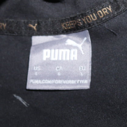 Mens UK Size L PUMA Black Pullover Hoodie