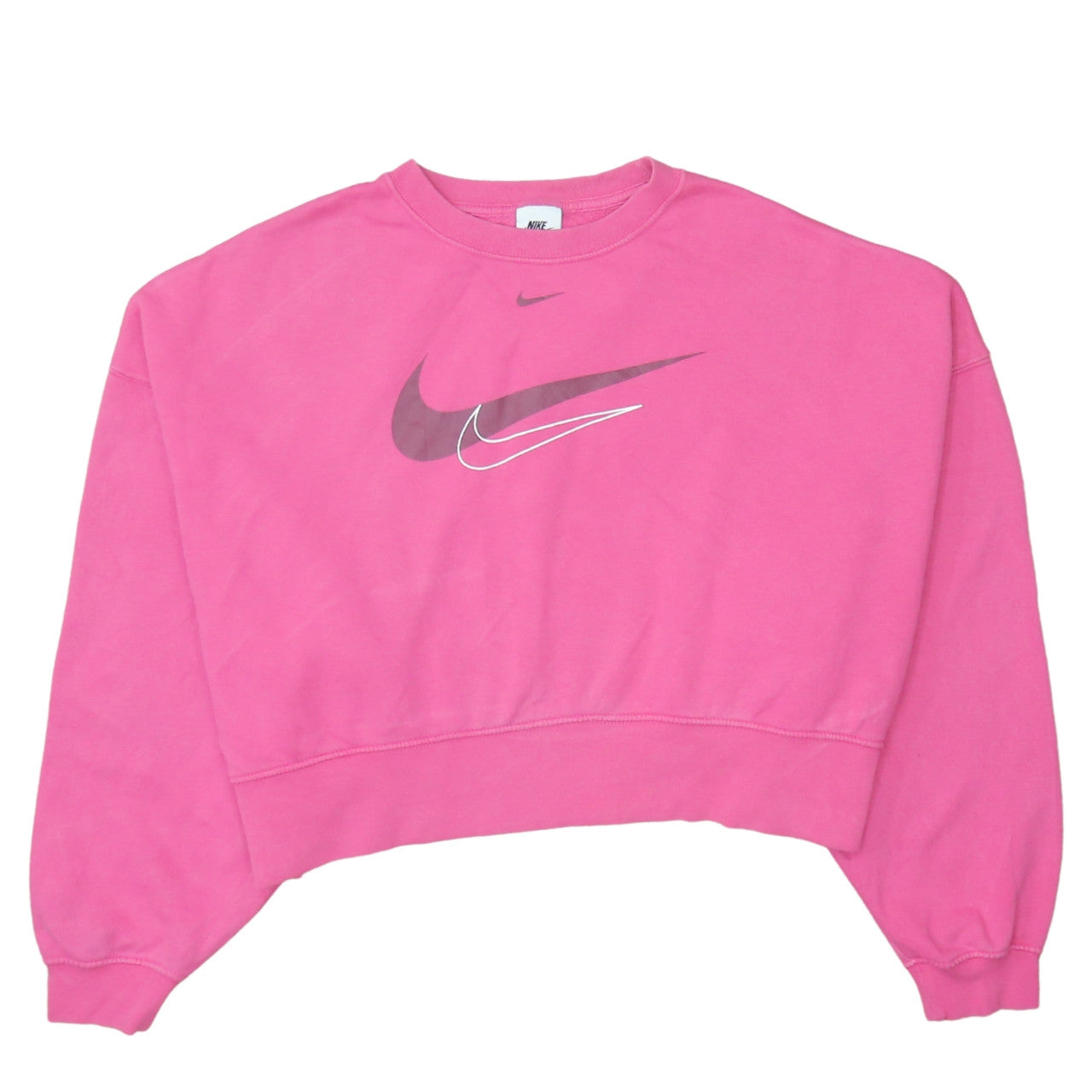 Womens UK Size M Nike Pink Pullover Sweatshirt