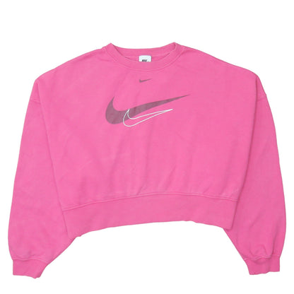 Womens UK Size M Nike Pink Pullover Sweatshirt