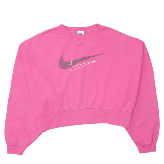Womens UK Size M Nike Pink Pullover Sweatshirt