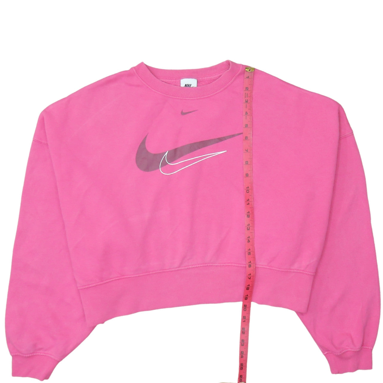 Womens UK Size M Nike Pink Pullover Sweatshirt
