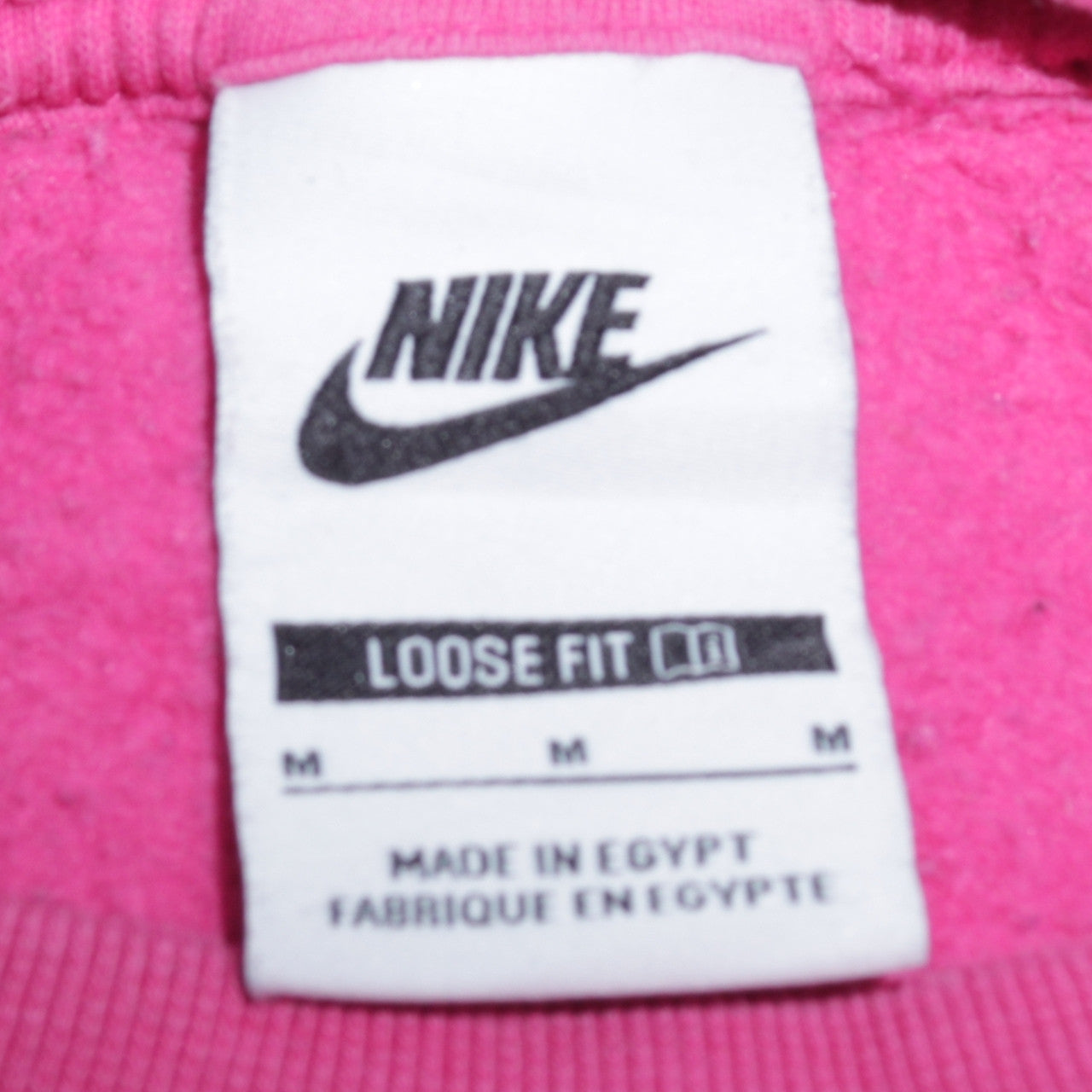 Womens UK Size M Nike Pink Pullover Sweatshirt