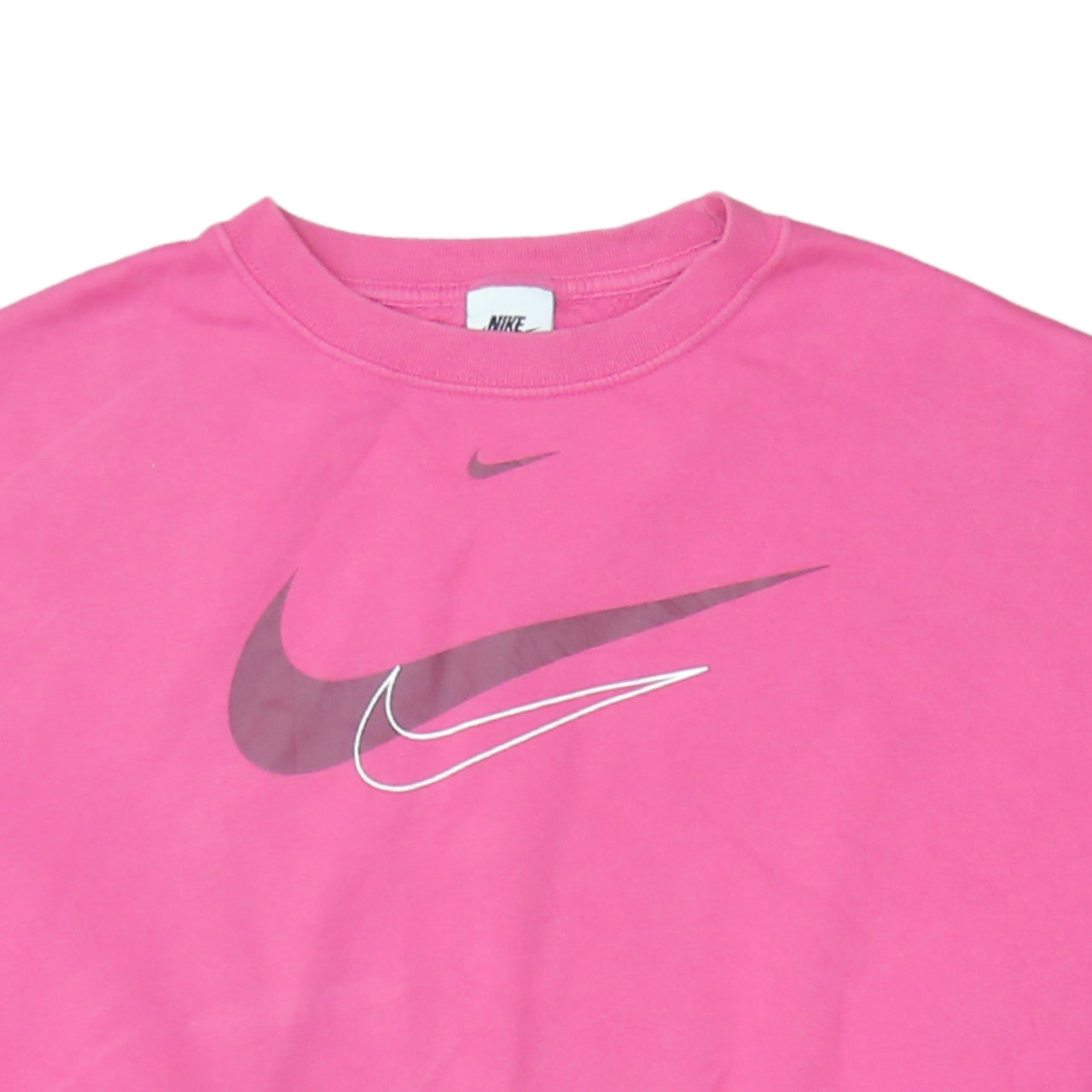 Womens UK Size M Nike Pink Pullover Sweatshirt