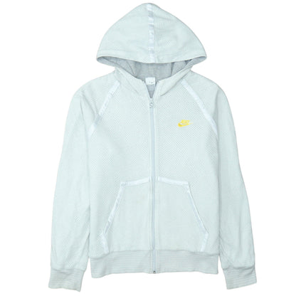 Mens UK Size L Nike Grey Full Zip Hoodie