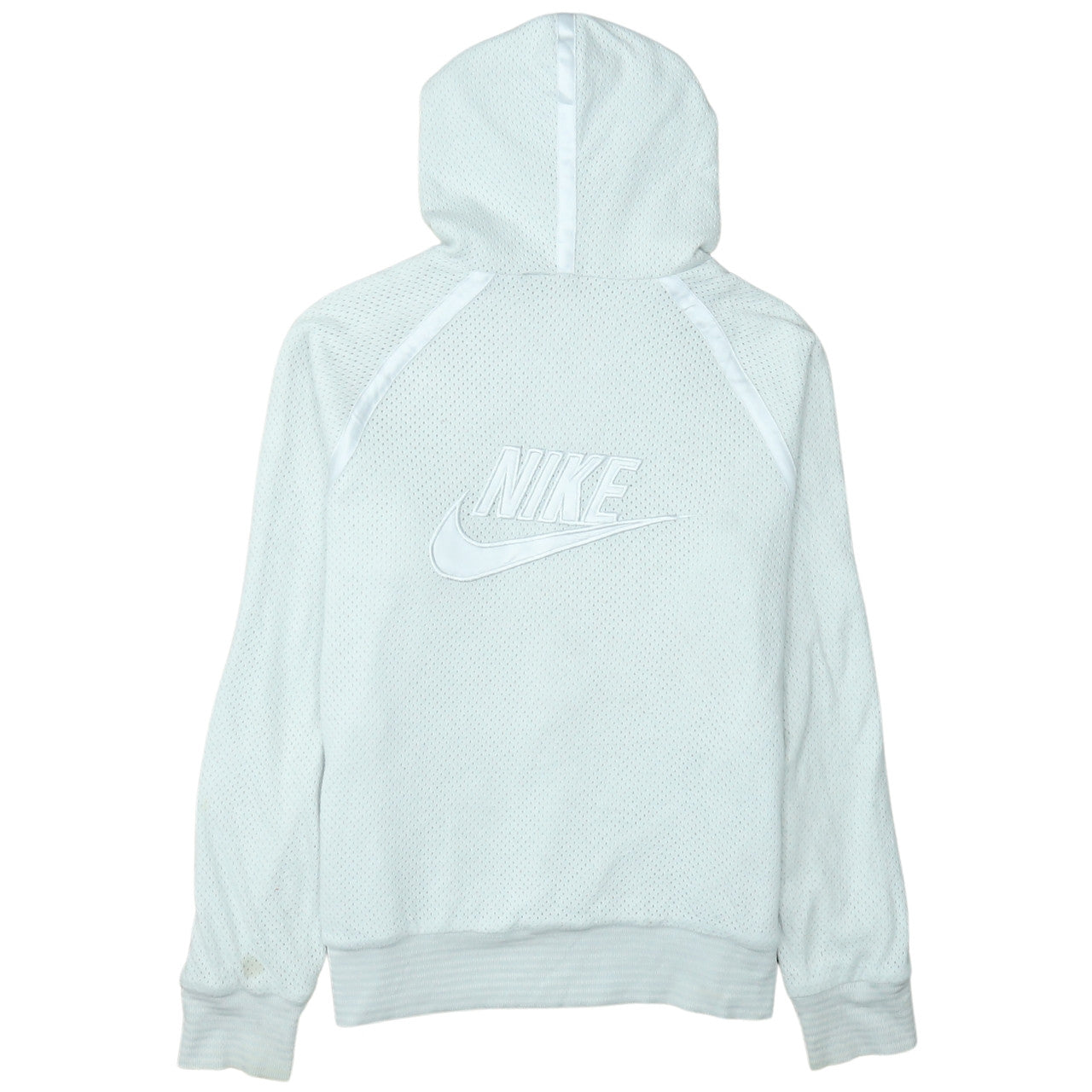 Mens UK Size L Nike Grey Full Zip Hoodie