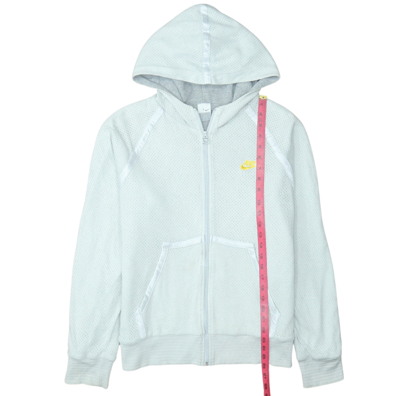 Mens UK Size L Nike Grey Full Zip Hoodie