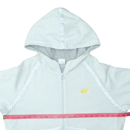 Mens UK Size L Nike Grey Full Zip Hoodie