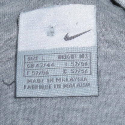 Mens UK Size L Nike Grey Full Zip Hoodie
