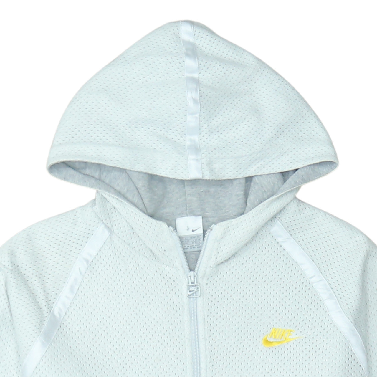 Mens UK Size L Nike Grey Full Zip Hoodie