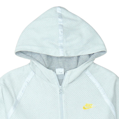 Mens UK Size L Nike Grey Full Zip Hoodie
