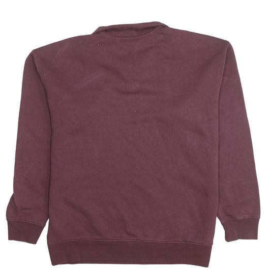 Womens UK Size 10 adidas Brown Henley Sweatshirt
