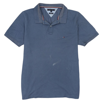 Tommy Hilfiger Men's Blue Slim Fit Cotton Polo Shirt XL