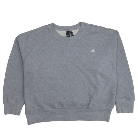 Womens UK Size XL adidas Grey Pullover Sweatshirt