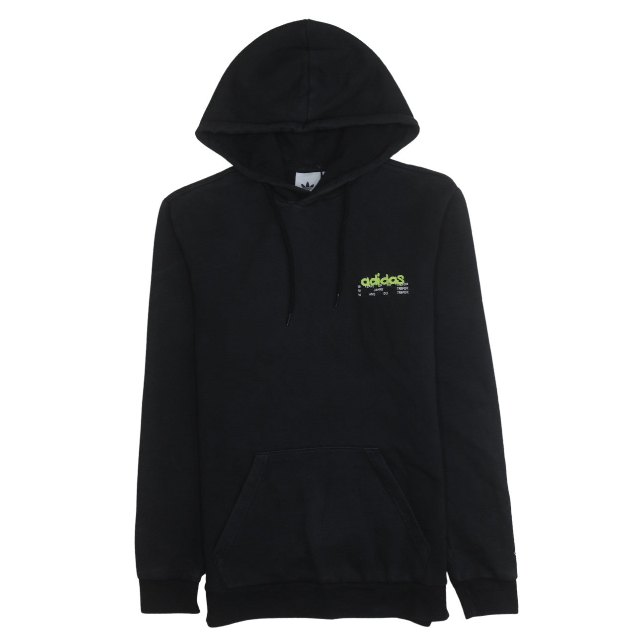 Mens UK Size S adidas Black Pullover Hoodie