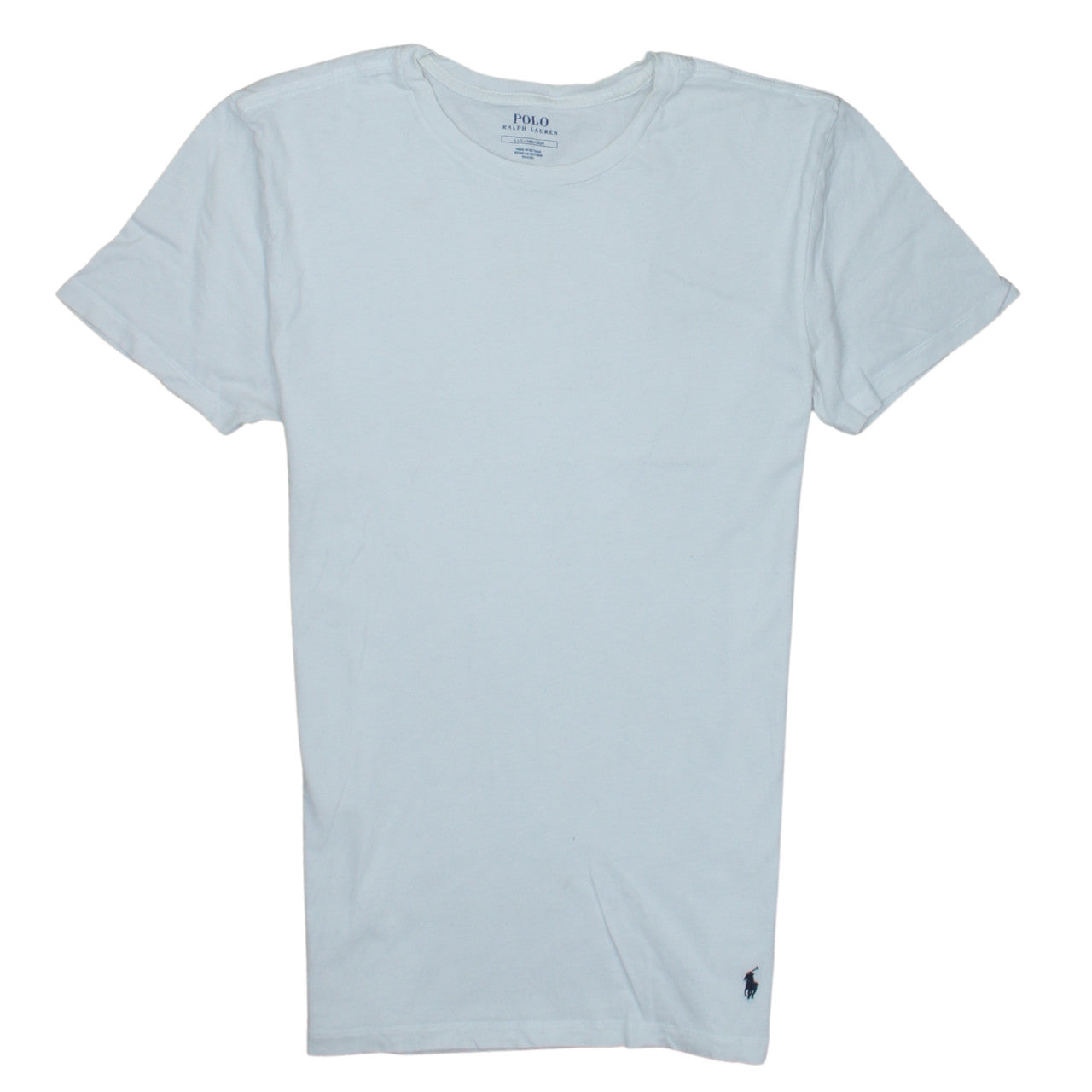 Ralph Lauren Men White Cotton Short Sleeve Crew Neck T-Shirt L