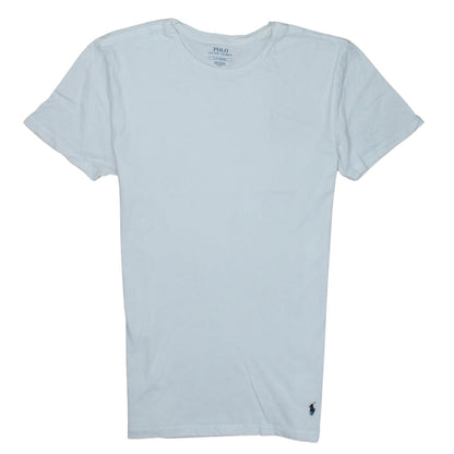 Ralph Lauren Men White Cotton Short Sleeve Crew Neck T-Shirt L