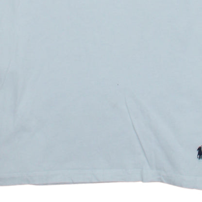 Ralph Lauren Men White Cotton Short Sleeve Crew Neck T-Shirt L