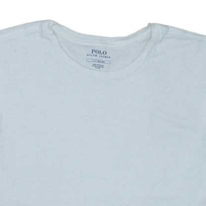 Ralph Lauren Men White Cotton Short Sleeve Crew Neck T-Shirt L