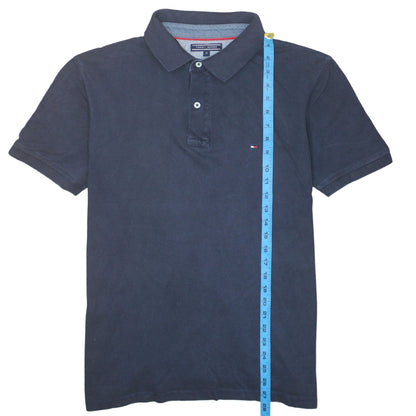 Tommy Hilfiger Men's Navy Blue Regular Fit Cotton Polo Shirt XL