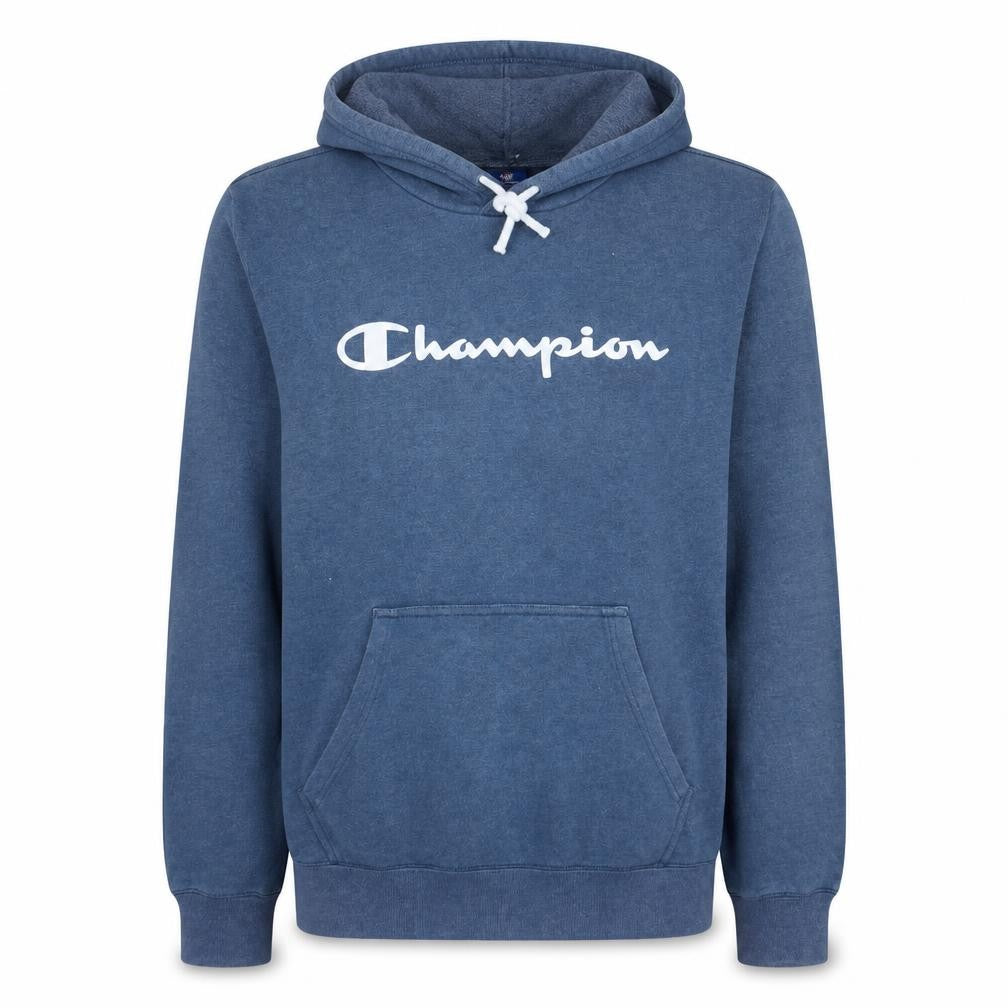 Mens UK Size L Champion Blue Pullover Hoodie