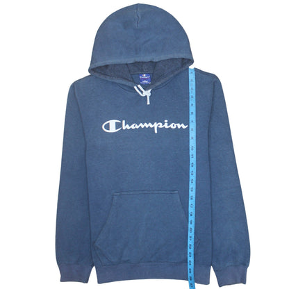 Mens UK Size L Champion Blue Pullover Hoodie