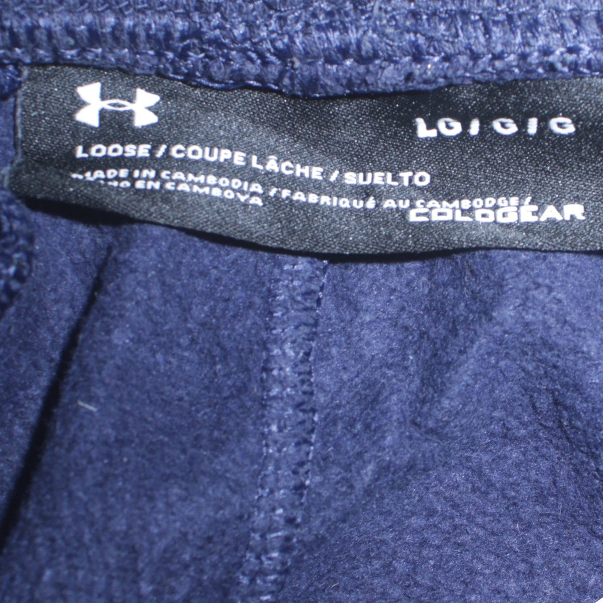 Mens UK Size L Under armour Blue Pullover Sweatshirt
