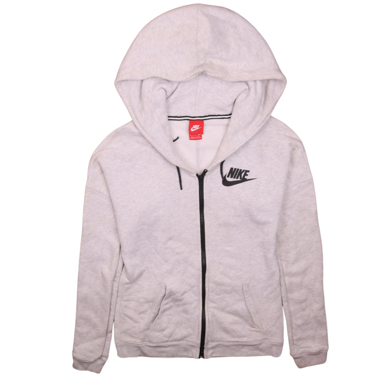 Mens UK Size S Nike Beige Full Zip Hoodie