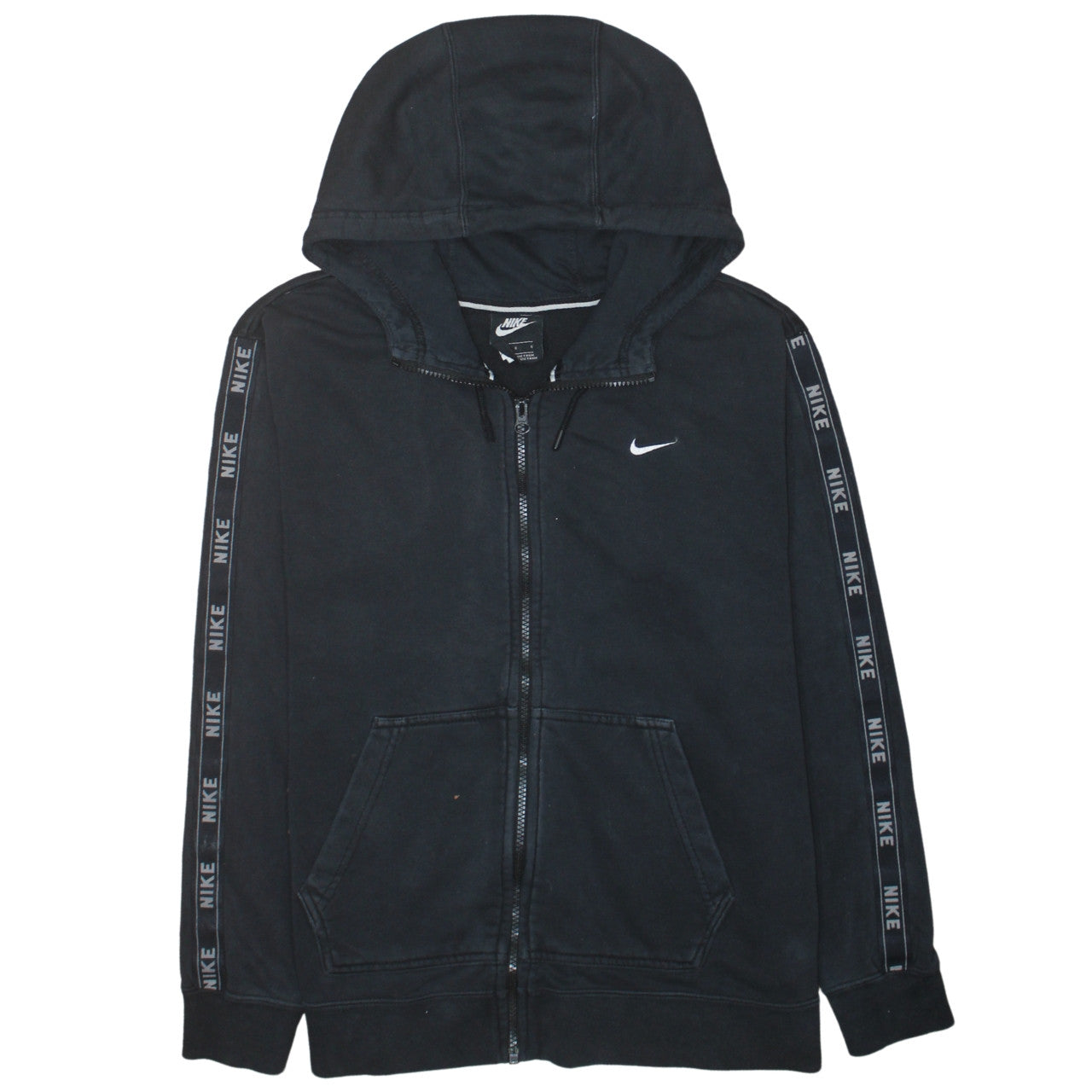 Mens UK Size L Nike Black Full Zip Hoodie