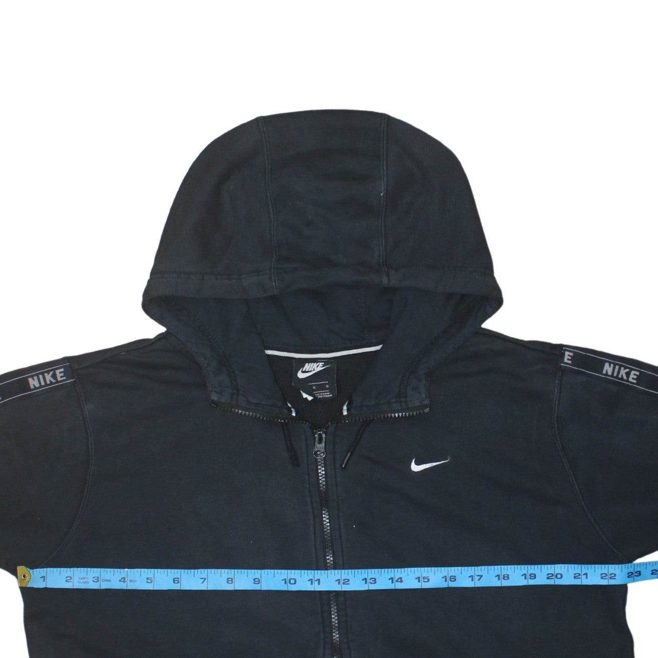 Mens UK Size L Nike Black Full Zip Hoodie