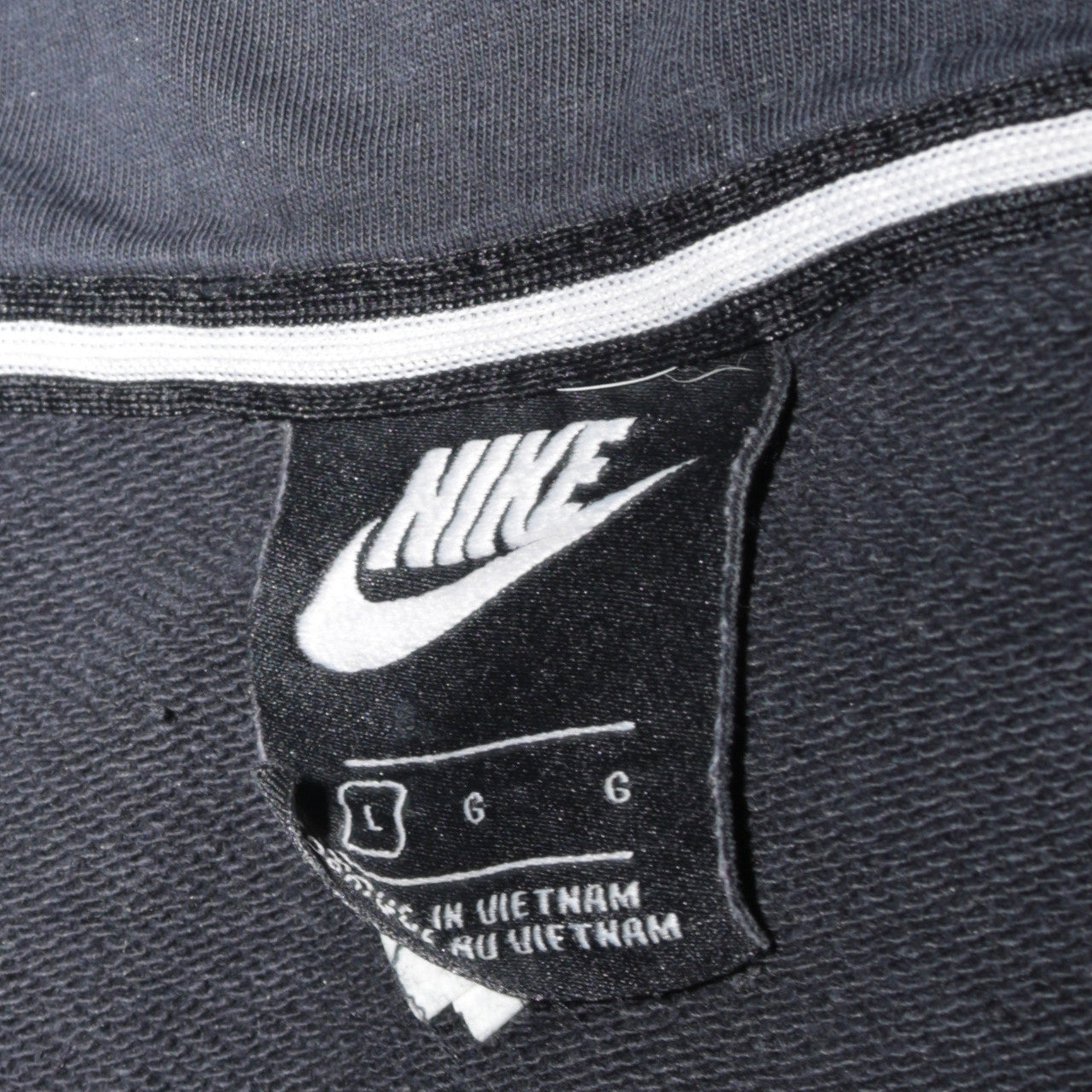 Mens UK Size L Nike Black Full Zip Hoodie