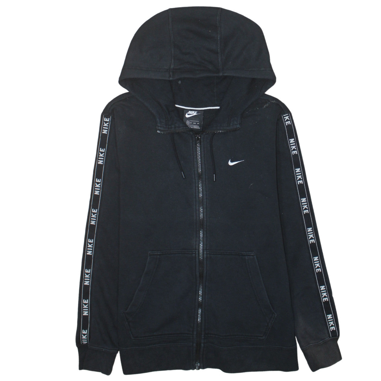Mens UK Size XS Nike Black Full Zip Hoodie