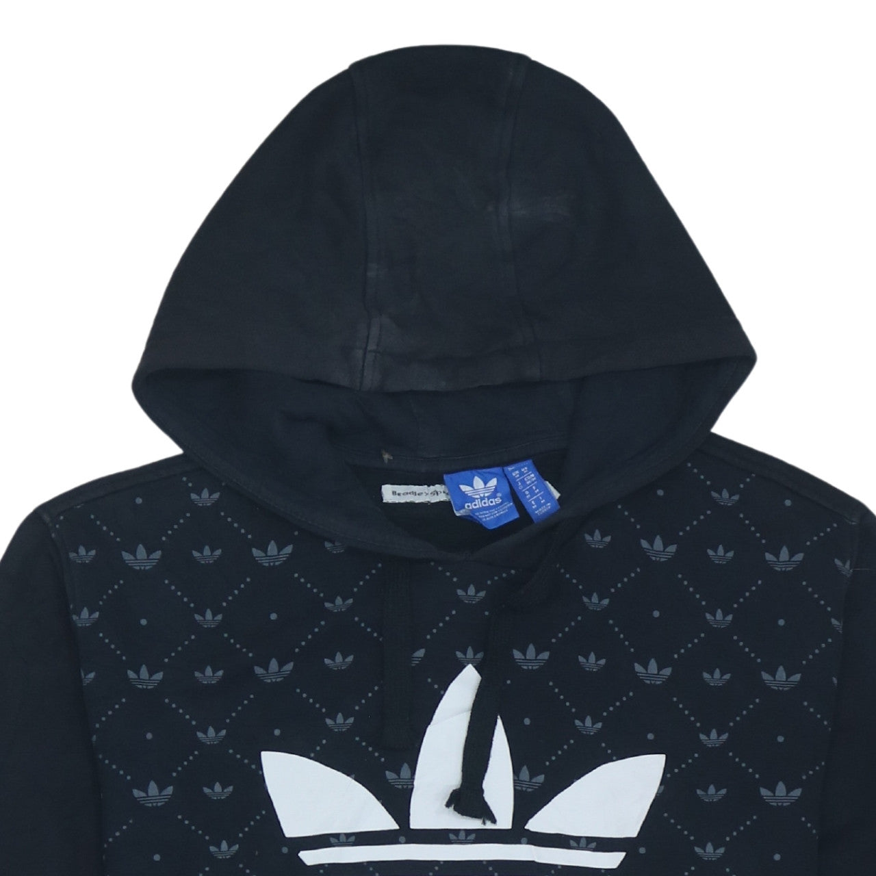 Mens UK Size M adidas Black Pullover Hoodie