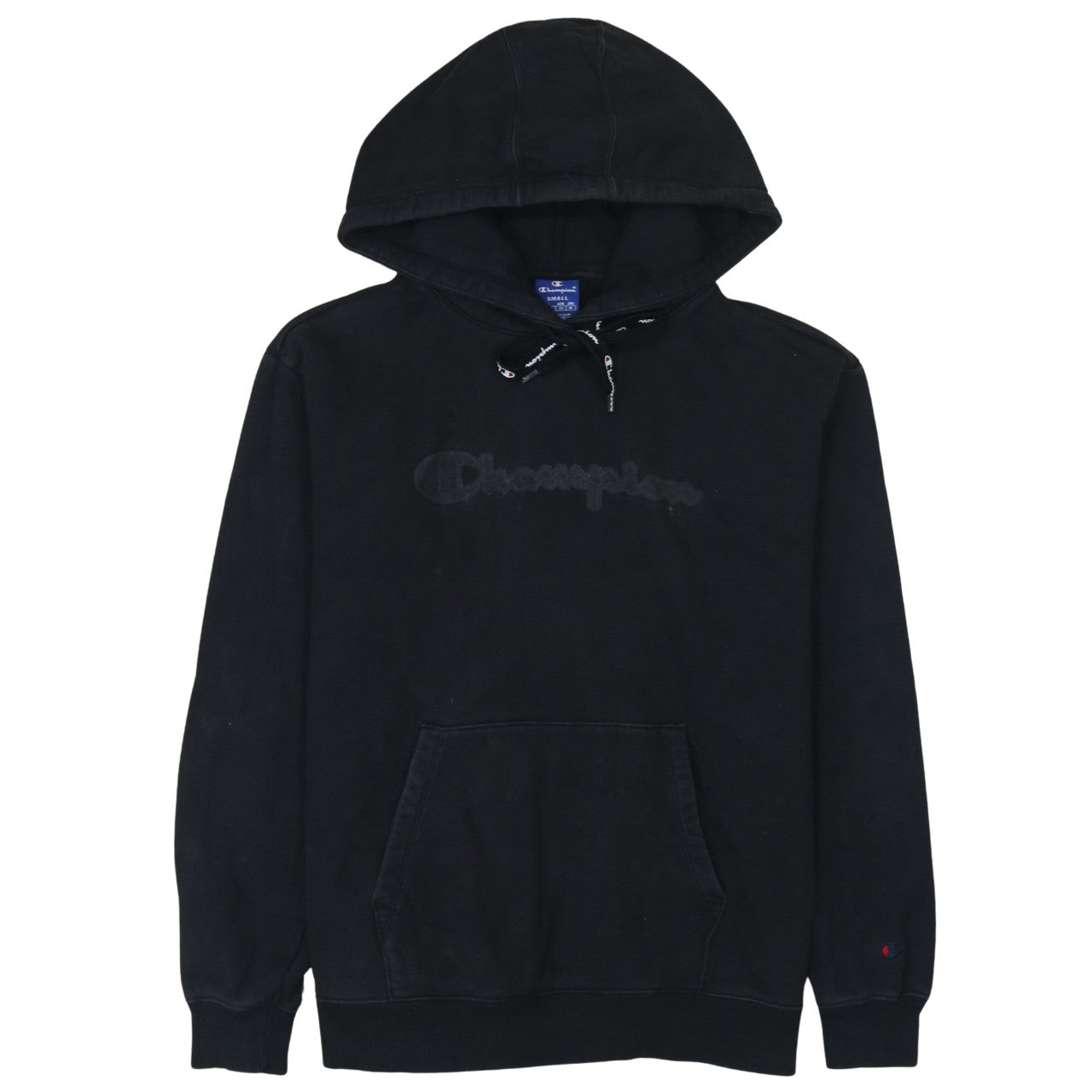 Mens UK Size S Champion Black Pullover Hoodie