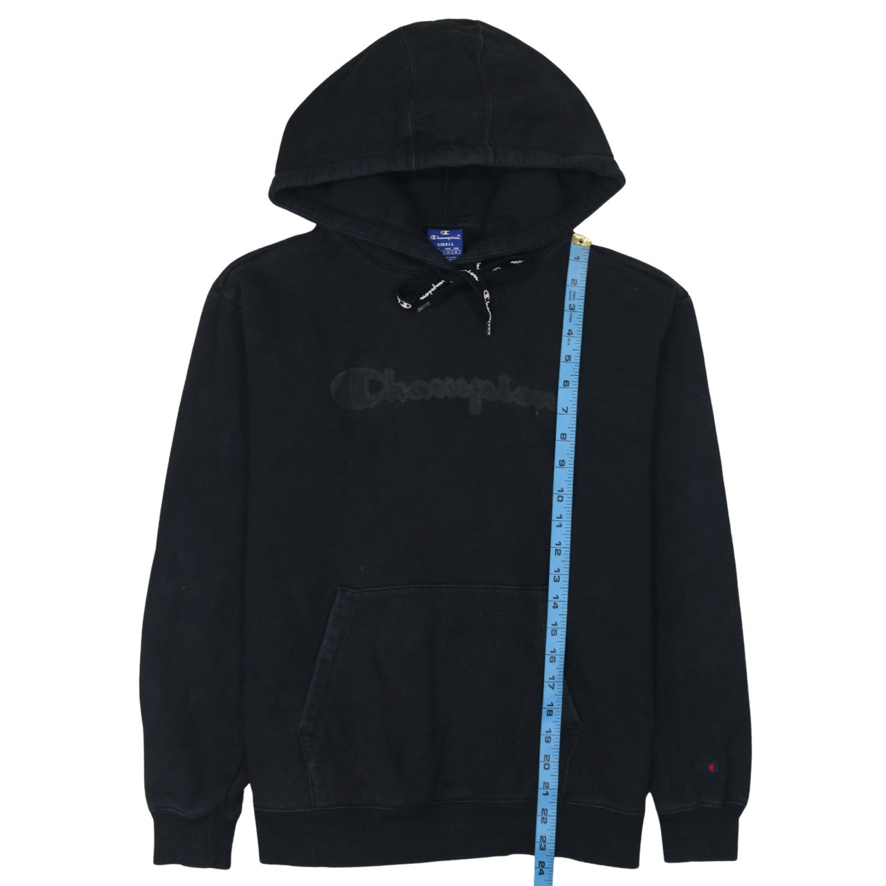 Mens UK Size S Champion Black Pullover Hoodie
