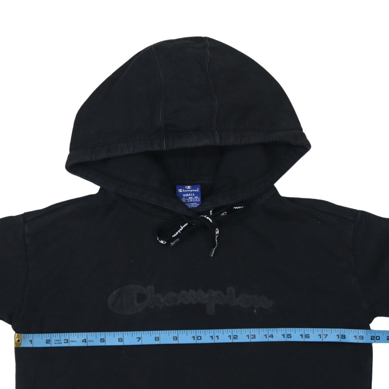 Mens UK Size S Champion Black Pullover Hoodie