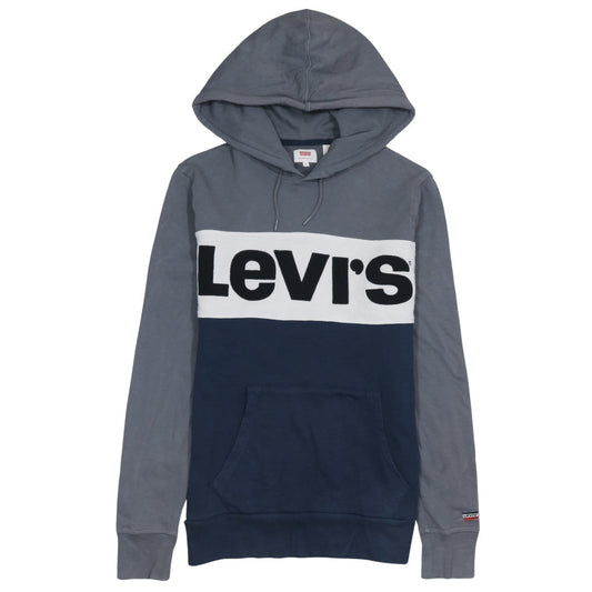 Mens UK Size S Levi's Blue Pullover Hoodie