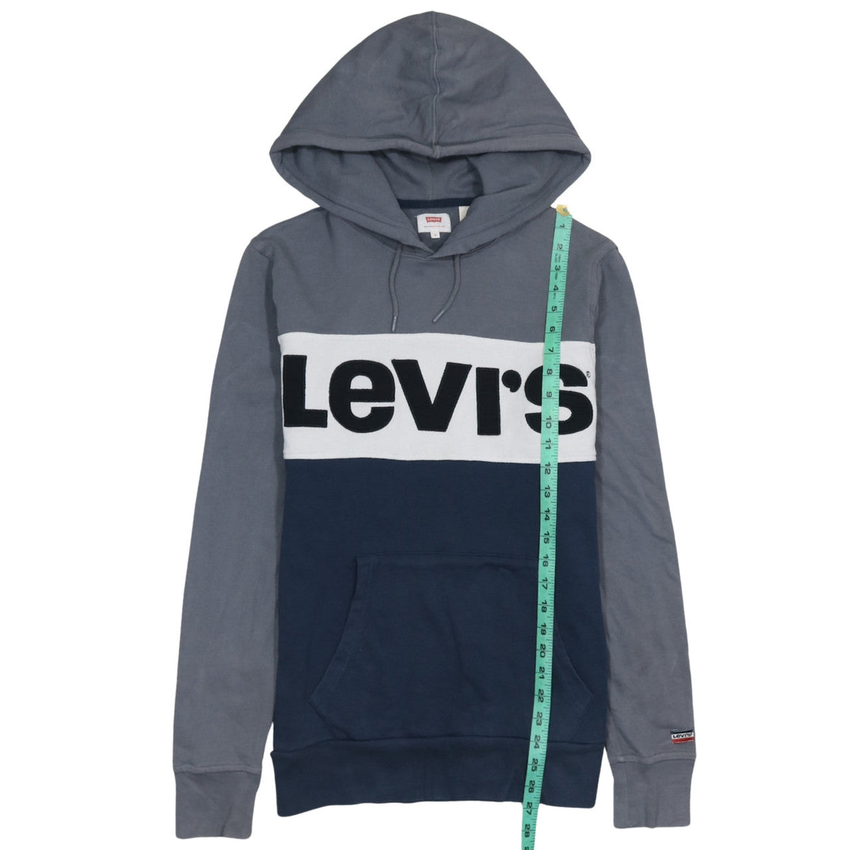 Mens UK Size S Levi's Blue Pullover Hoodie