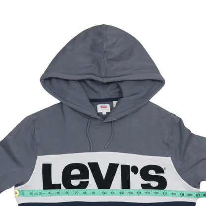 Mens UK Size S Levi's Blue Pullover Hoodie