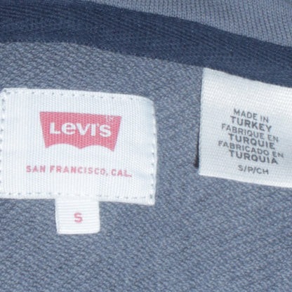 Mens UK Size S Levi's Blue Pullover Hoodie