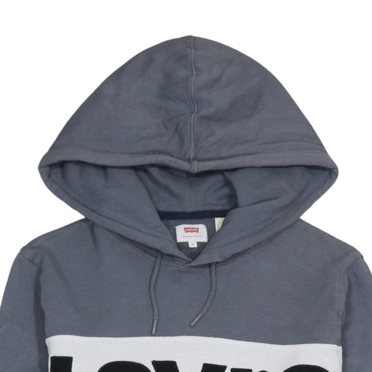 Mens UK Size S Levi's Blue Pullover Hoodie