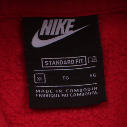 Womens UK Size XL Nike Red Pullover Hoodie