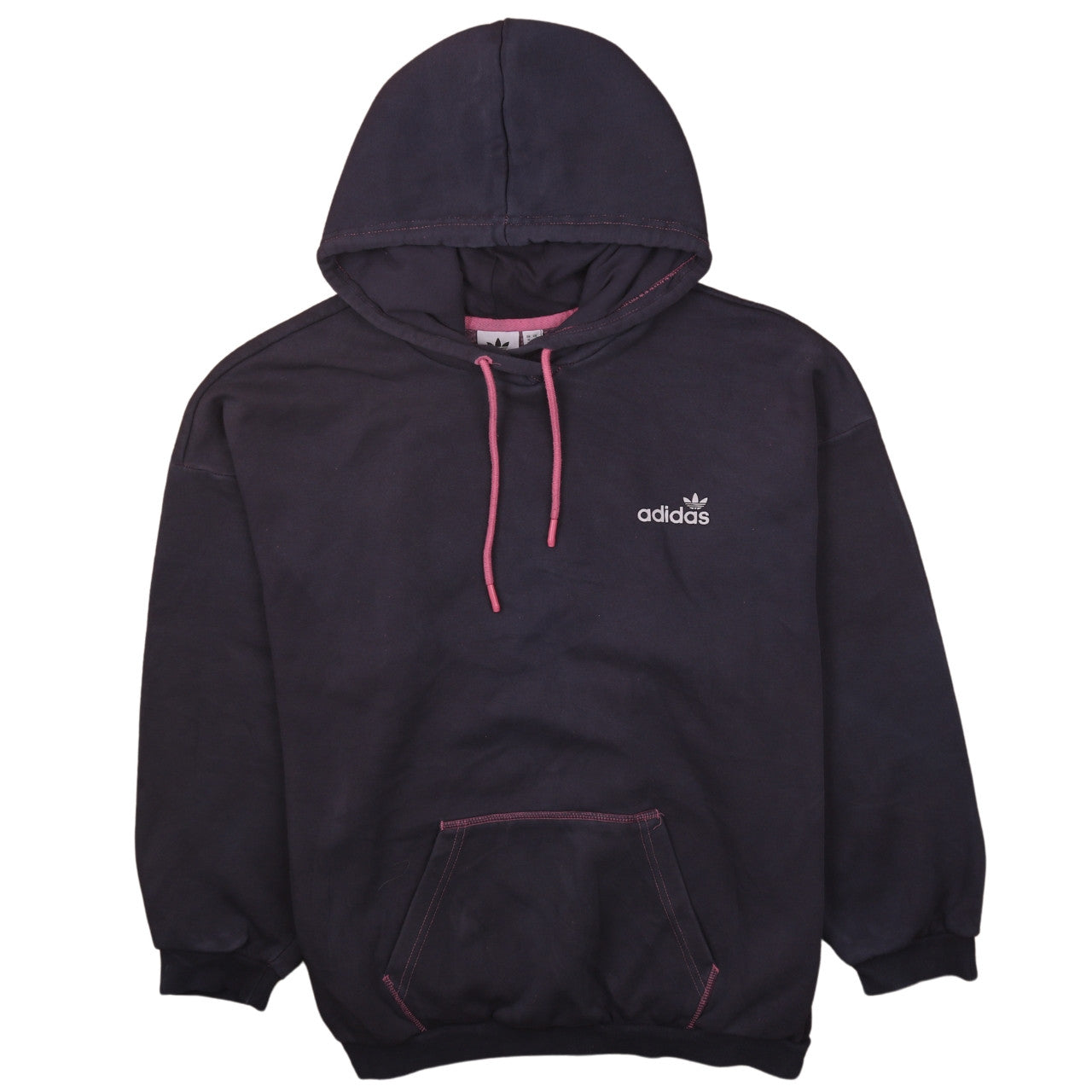 Womens UK Size 16 adidas Black Pullover Hoodie