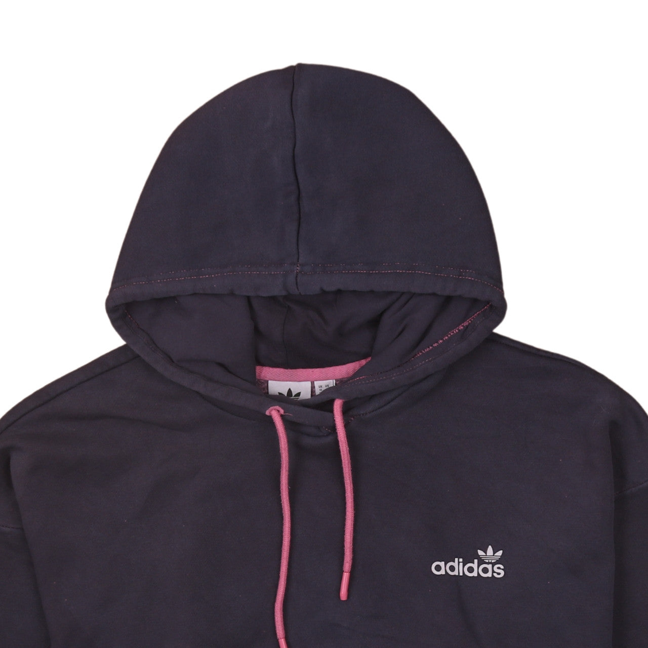Womens UK Size 16 adidas Black Pullover Hoodie