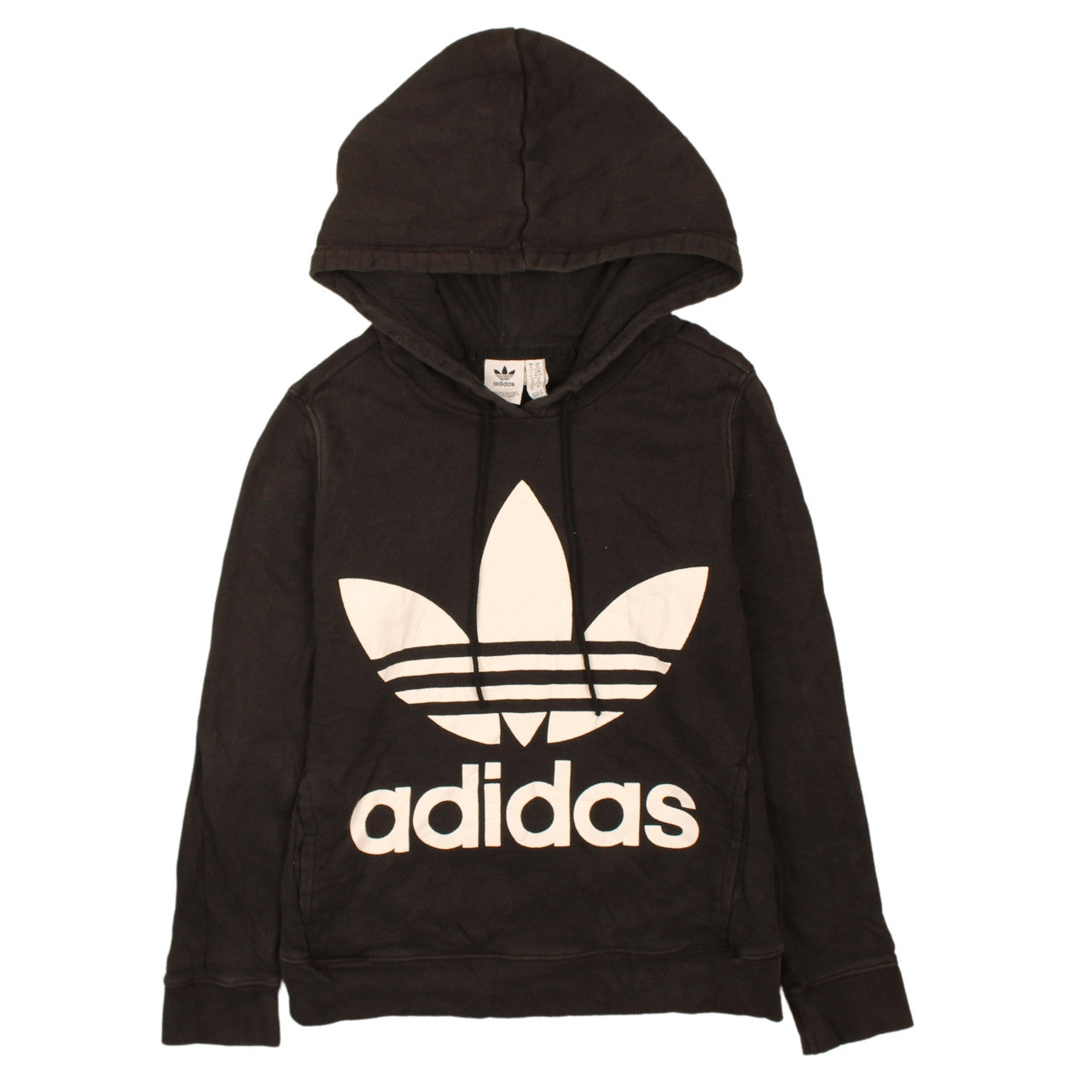 Womens UK Size XS adidas Black Pullover Hoodie
