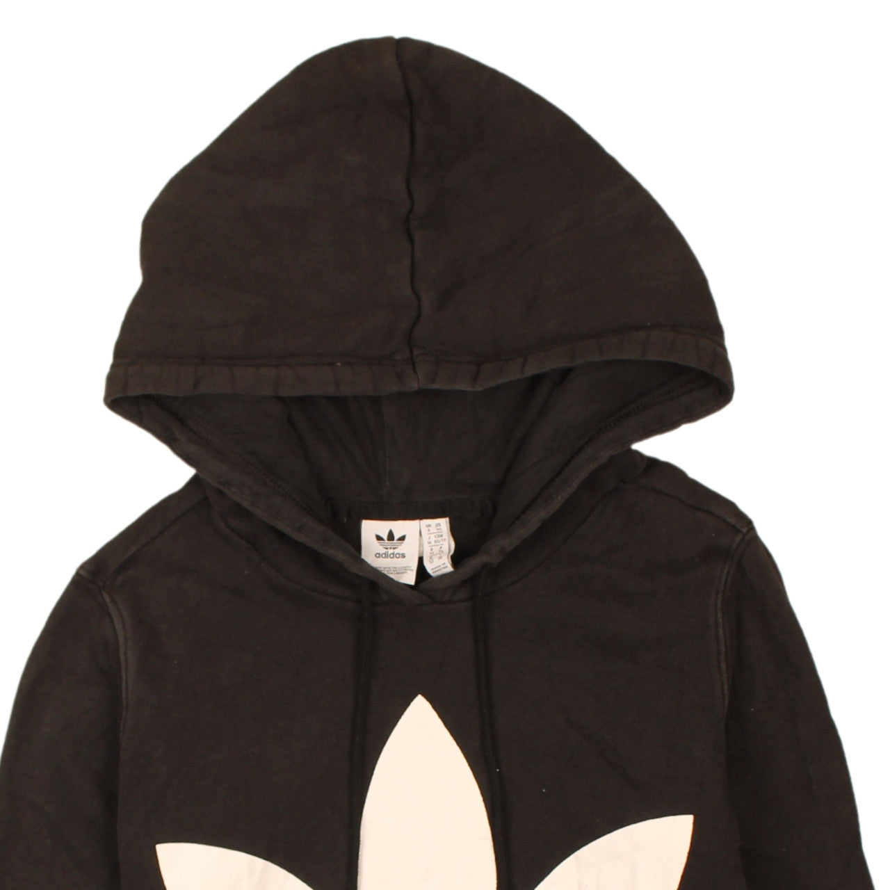 Womens UK Size XS adidas Black Pullover Hoodie